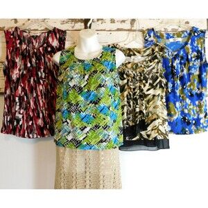 Jones Studio Separates Sleeveless Top Women’s PS Petite Small Lot of 4 Knit EUC